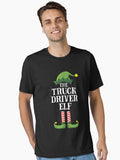 Truck Driver Elf Matching Family Group Christmas Essential T-Shirt | Premium Unisex T-Shirt, Trending Graphic Tee