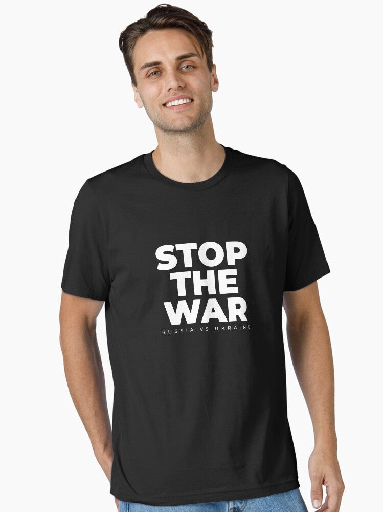 STOP THE WAR Russia Vs Ukraine NO WAR Essential Shirt T Shirt Clean Design