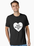 Happy Valentine Day White Essential Shirt T Shirt Minimal Style