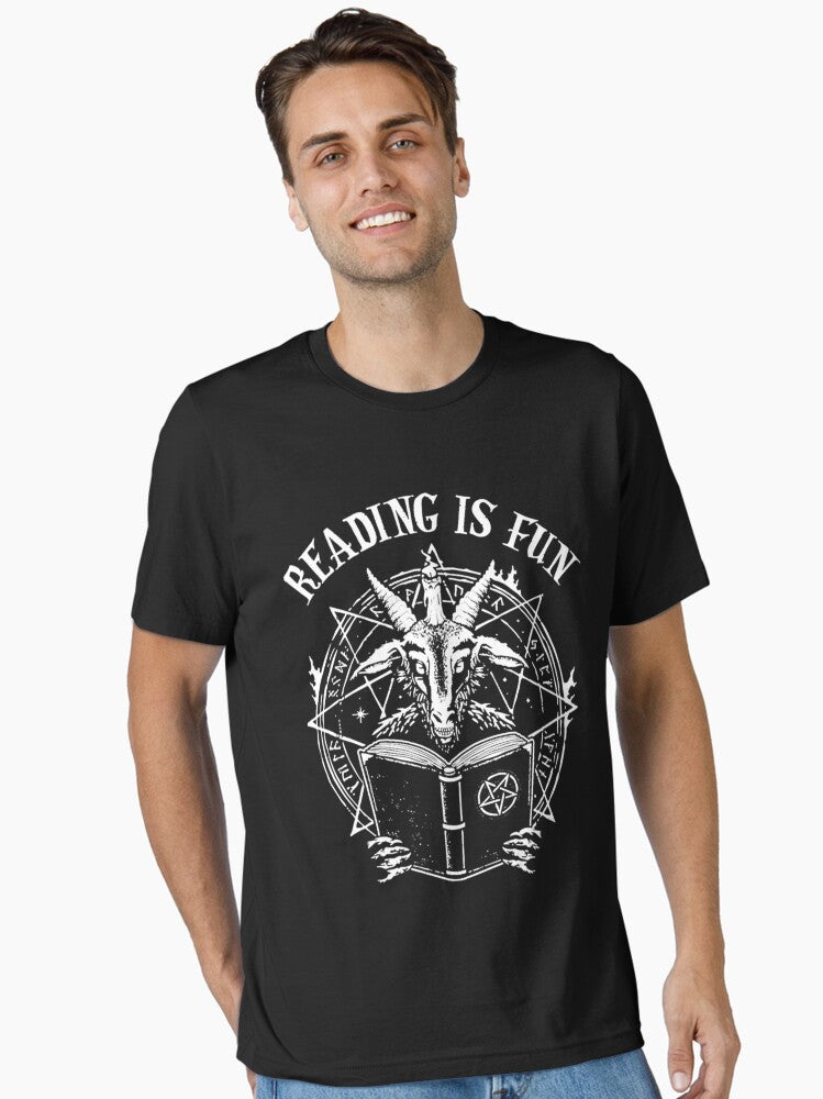 Reading Is Fun Baphomet Occult Style Essential T Shirt T Shirt High Search Demand High CTR Pick