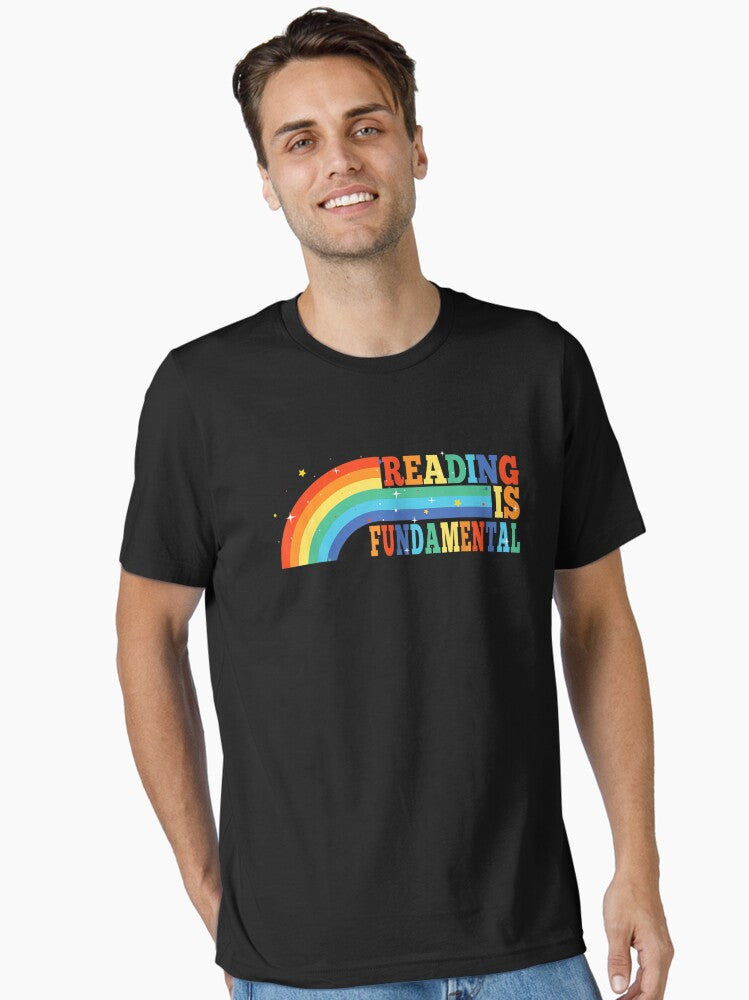 Reading Is Fundamental Rainbow Book Lovers Readers Essential T Shirt T Shirt Aesthetic Fit Top Rated Design