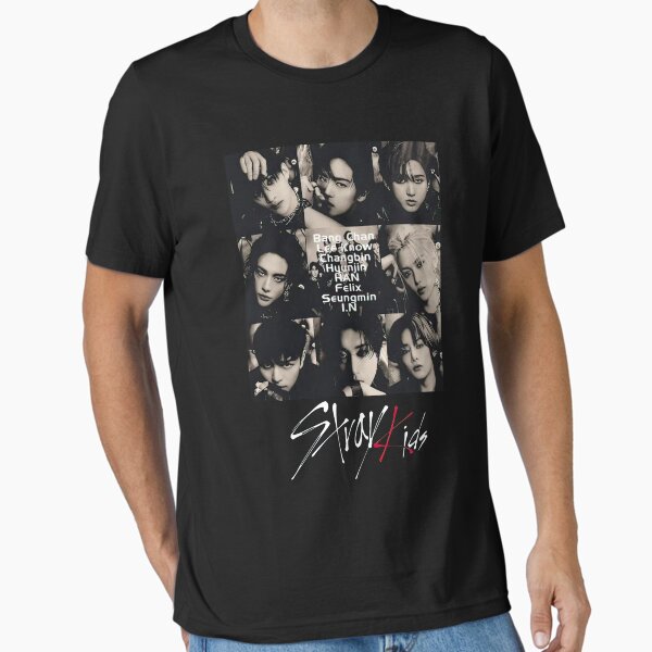 Stray Kids, K-Pop, Korean Pop Band Story Face Essential T-Shirt for Sale by deristageagadir