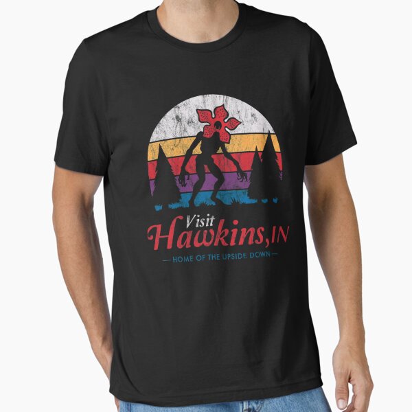 Visit Hawkins - Vintage Distressed - Demogorgon - Stranger Things  Essential T-Shirt for Sale by PAULABIG
