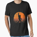 Funny Retro Bigfoot Rock Roll Shirt Forest Sasquatch Believers Birthday Essential T-Shirt for Sale by campnou3508