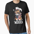 Bald Eagle Hotdog American Flag 4th Of July Patriotic Essential Shirt T Shirt Premium Quality