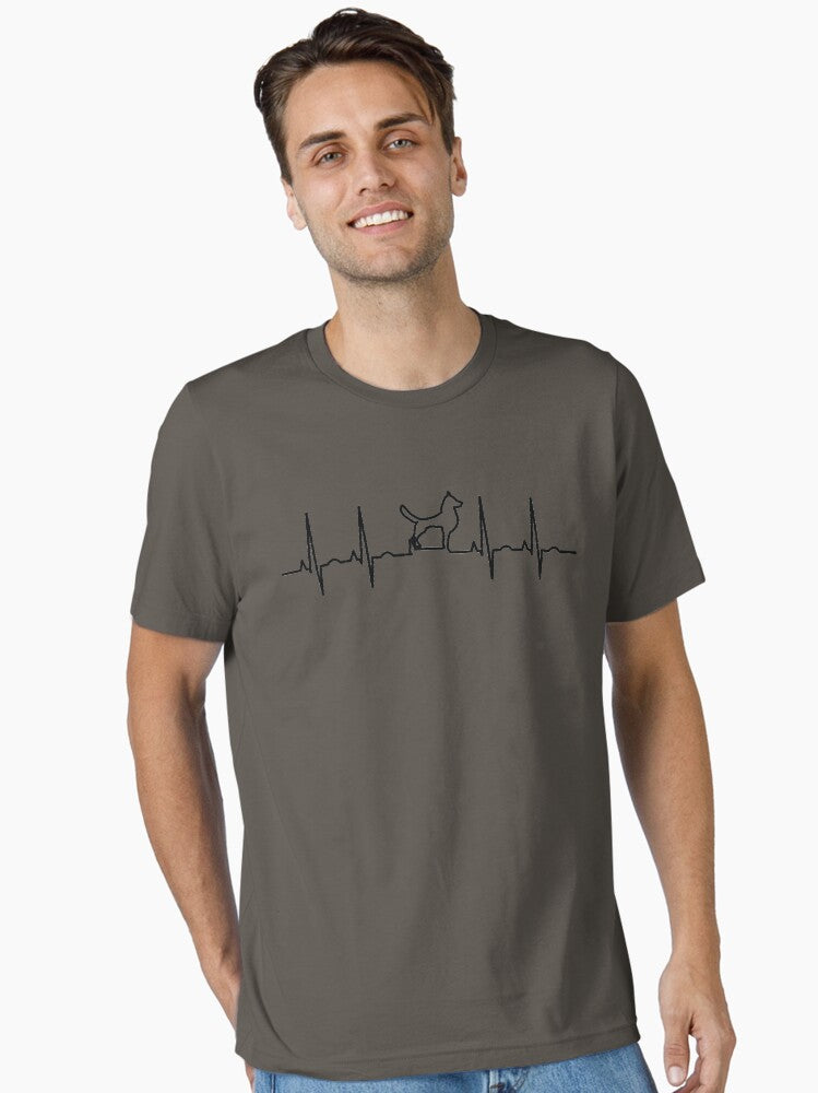 Dog Heartdbeat Graph Gift For Dog Lovers Gift