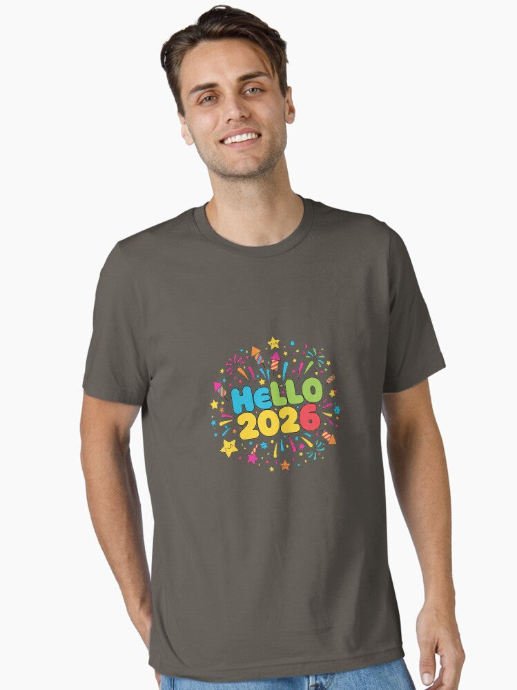 Hello 2026 Essential T Shirt T Shirt High Search Demand New Year Trend