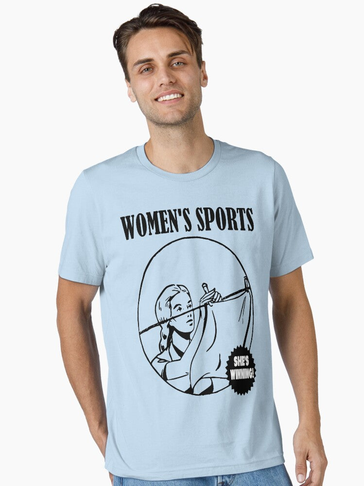 Women s Sports She s Winning Offensive Slogan Essential T Shirt T Shirt High Search Demand Gift Ready