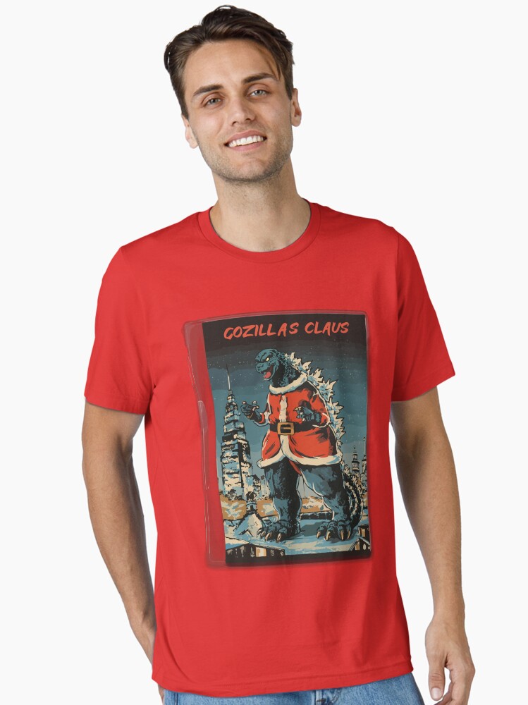 godzilla christmas Essential TShirt T-Shirt | Cute Festive Style | Limited Christmas Style