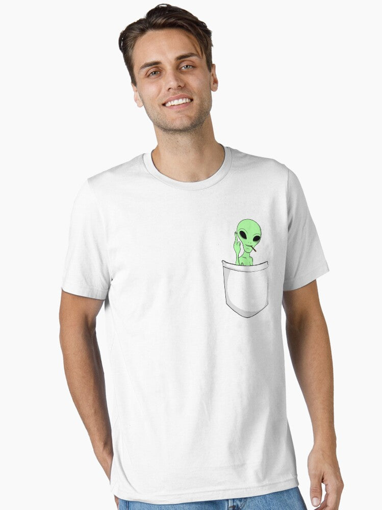 Alien with blunt in a pocket Essential Shirt T Shirt US Market