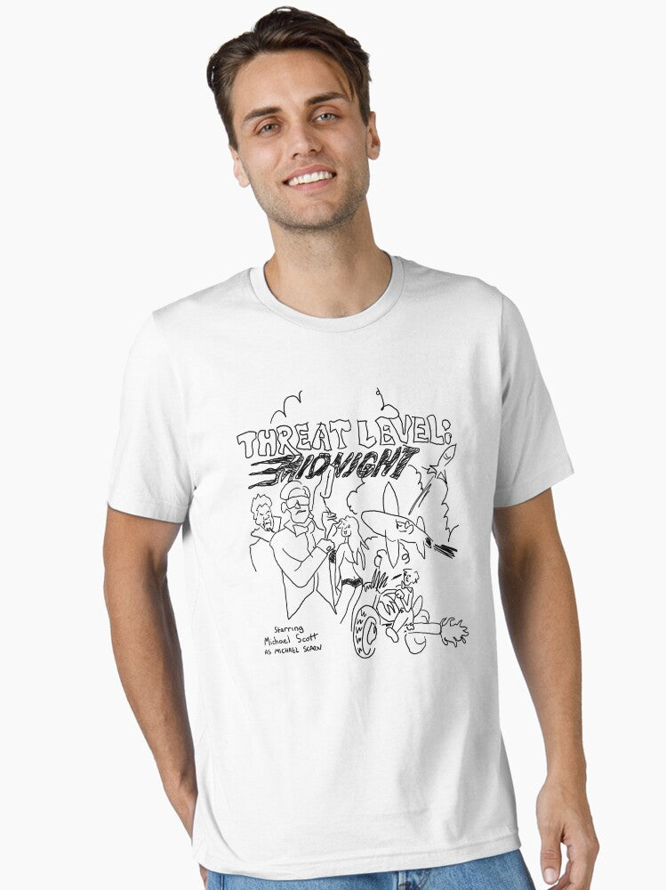 Threat Level Midnight Sketch Essential T Shirt T Shirt Generic Icon Style