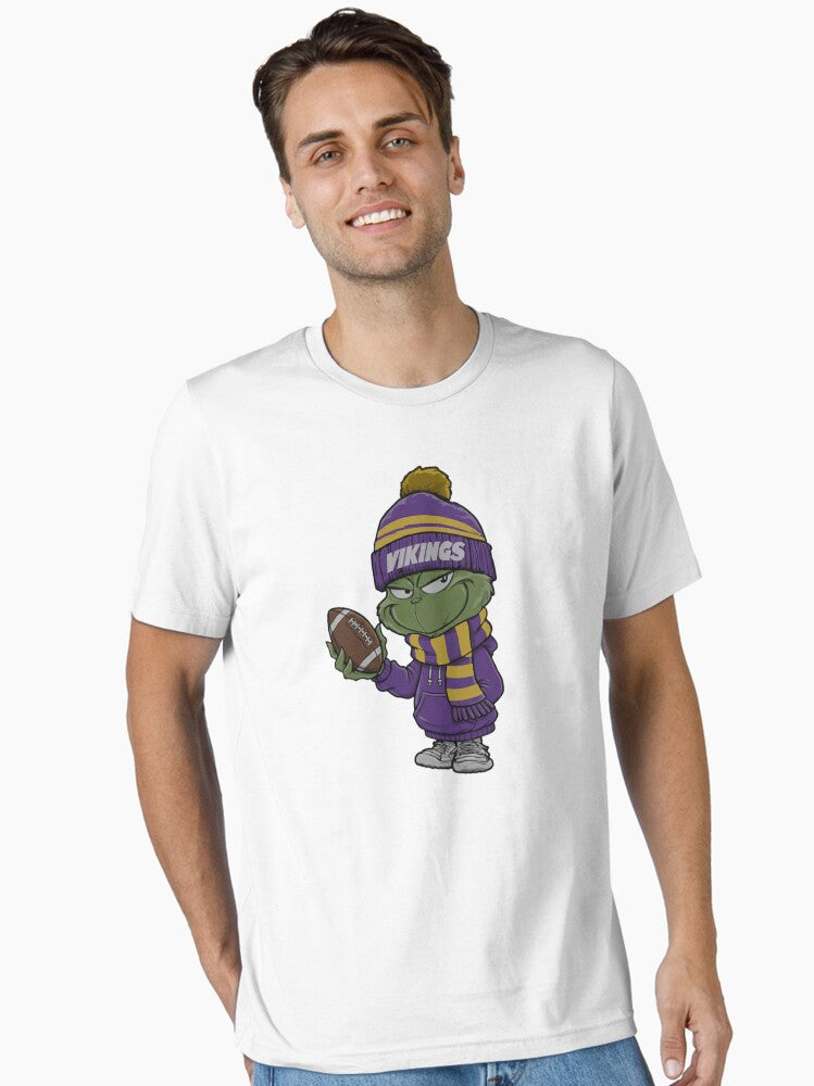 Grinch Vikings Shirt Minnesota Vikings Grinch Christmas Cheerleading M9985 Essential T Shirt T Shirt Holiday Trending Ch