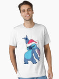 Lilo and Stitch Christmas Santa Hat Stitch Portrait Essential T-Shirt