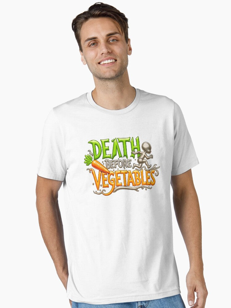 Death Before Vegetables Essential T Shirt T Shirt High Search Demand Gift Ready