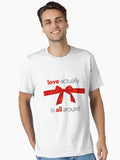 Love Actually is All Around Movie Quote Essential Shirt T Shirt Premium Print