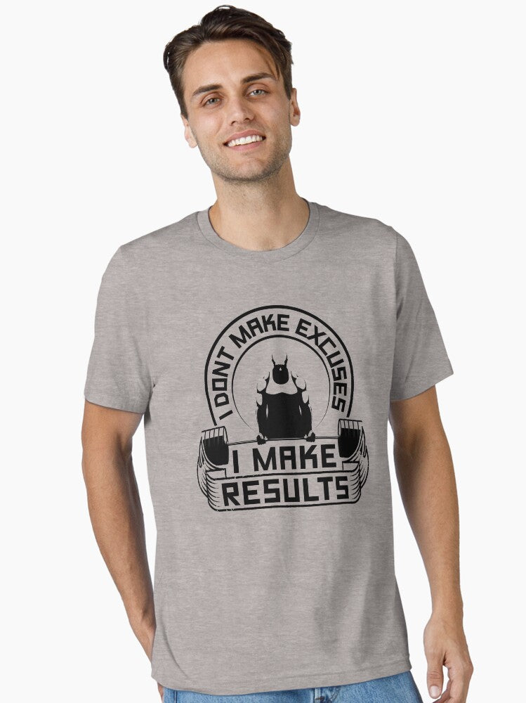 I Don t Make Excuses I Make Results Gym Fitness Essential T Shirt T Shirt Minimal Style