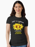 Just A Woman Who Supports ADHD Awareness Fitted T-Shirt
