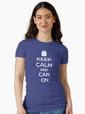 Keep Calm and Can On Canning Preserving Fitted T-Shirt