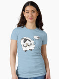 Funny Sheep Knitting Stealing Wool Yarn