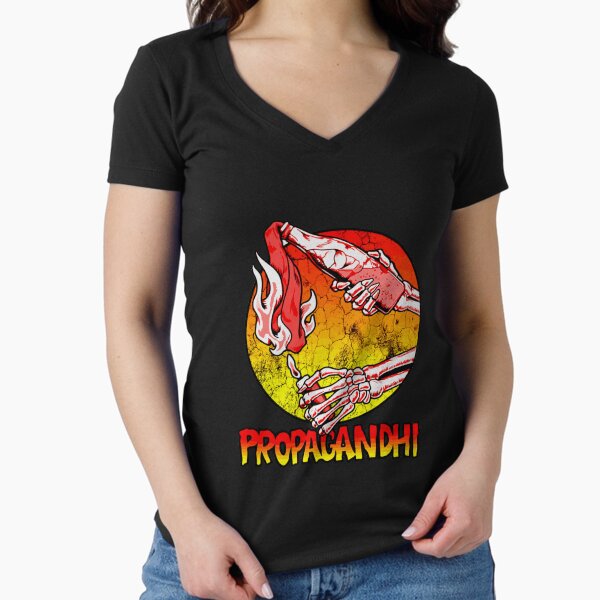 The Propagandhi Fitted V-Neck T-Shirt for Sale by darrelltorres