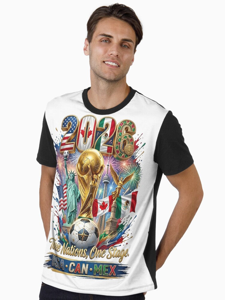 2026 Soccer Three Nations Cup Graphic T-Shirt
