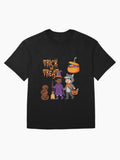 Trick Or Treat Ghost Kids Artwork Oversized T Shirt Premium Print