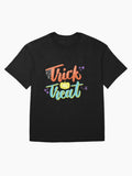 Trick Or Treat Oversized T Shirt Minimal Style 5