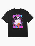 Spooky Season Glam Halloween Ghost Oversized T Shirt