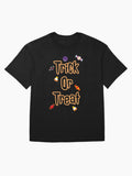Trick Or Treat Oversized T Shirt Minimal Style 3