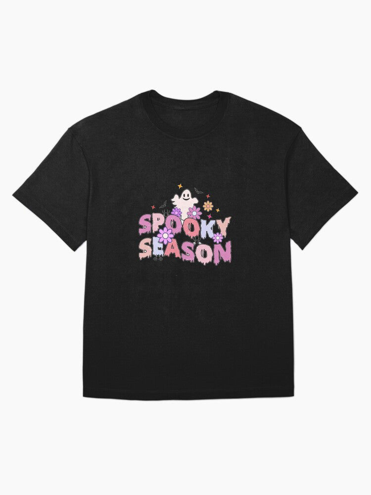 Groovy Ghost Spooky Season Halloween Gif Idea For Halloween Decorations Oversized T Shirt