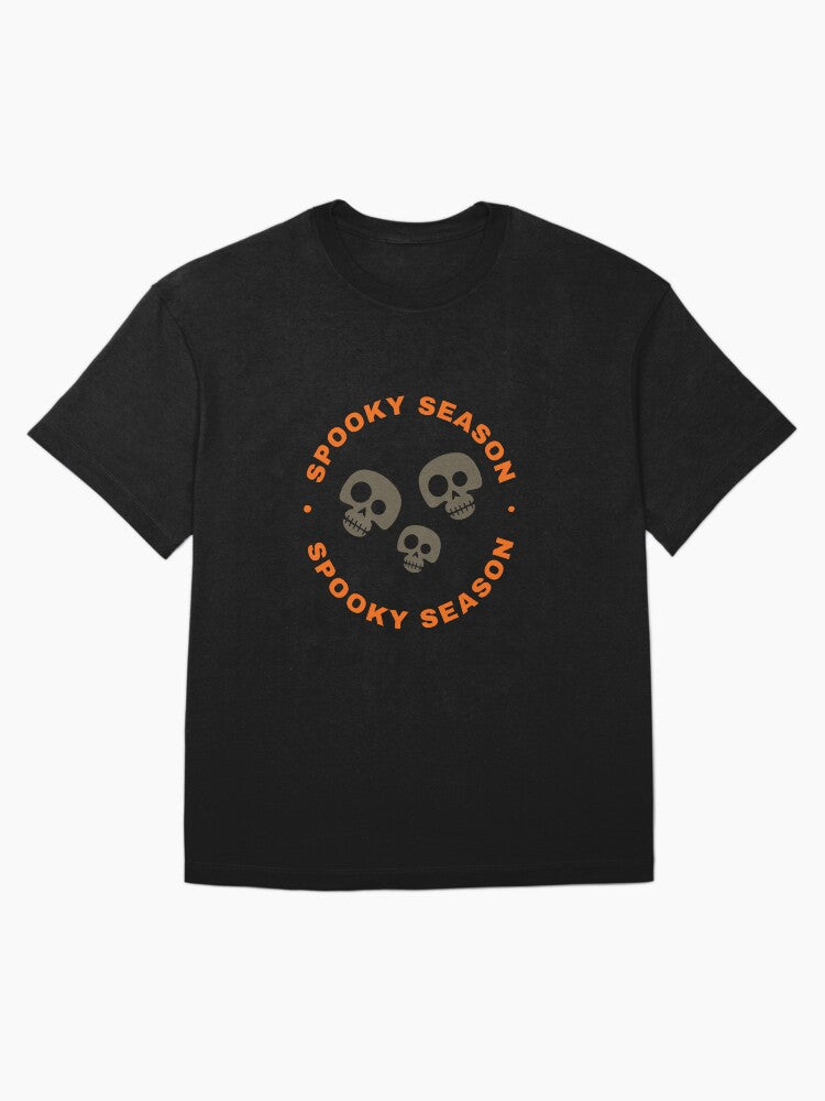 Spooky Season Skull Skeleton Oversized T Shirt