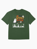Spooky Season Skyline Oversized T Shirt