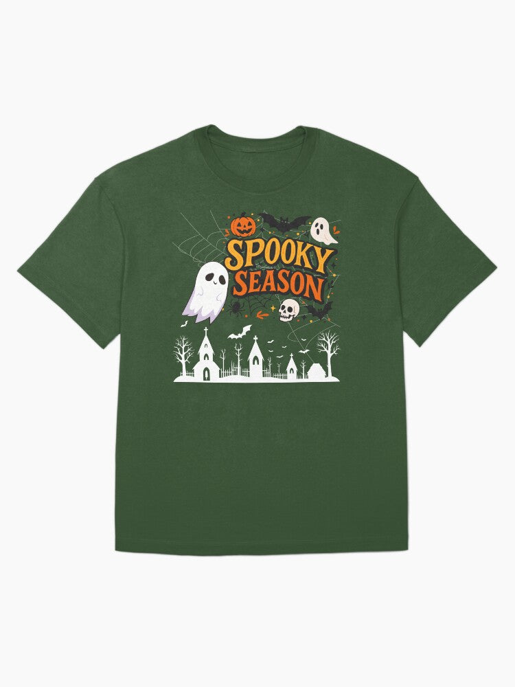Spooky Season Skyline Oversized T Shirt