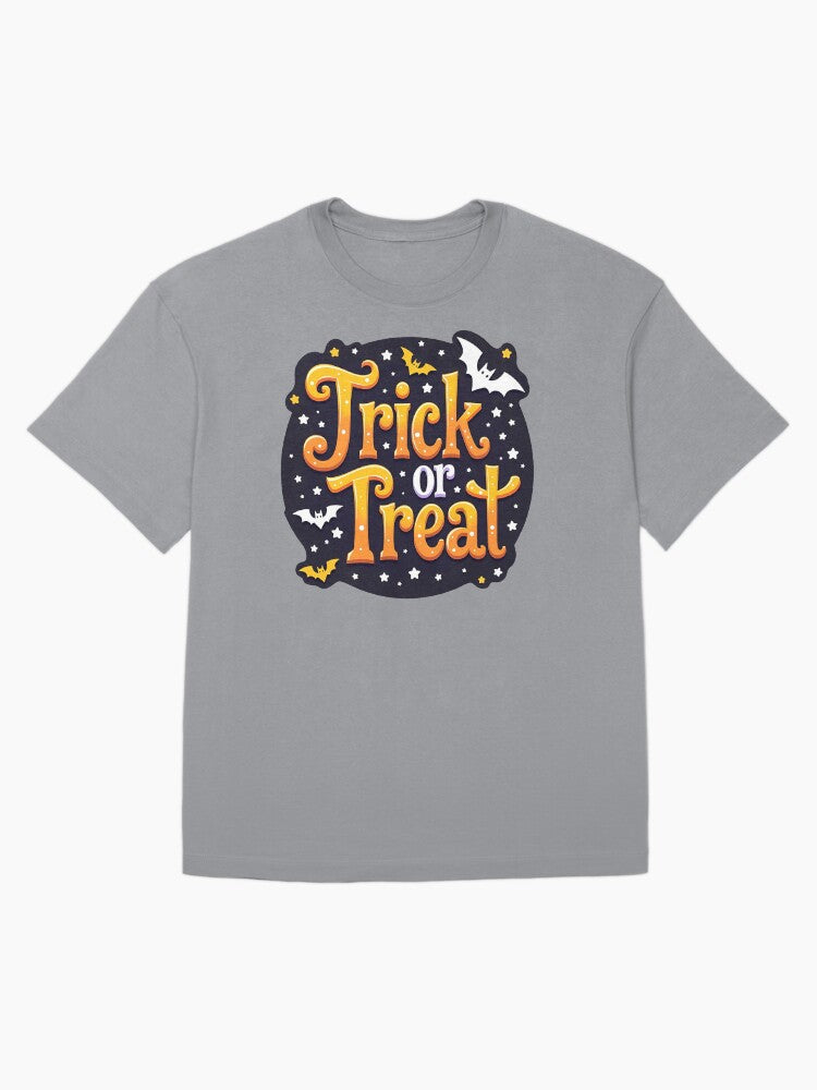 Trick Or Treat Halloween Design Oversized T Shirt Clean Design 2