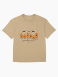 Halloween Spooky Pumpkin Oversized T Shirt
