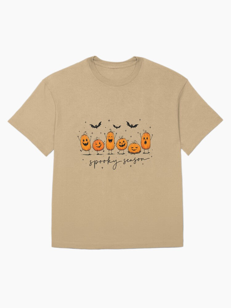 Halloween Spooky Pumpkin Oversized T Shirt