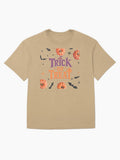 Trick Or Treat Halloween Design Oversized T Shirt Premium Print 2