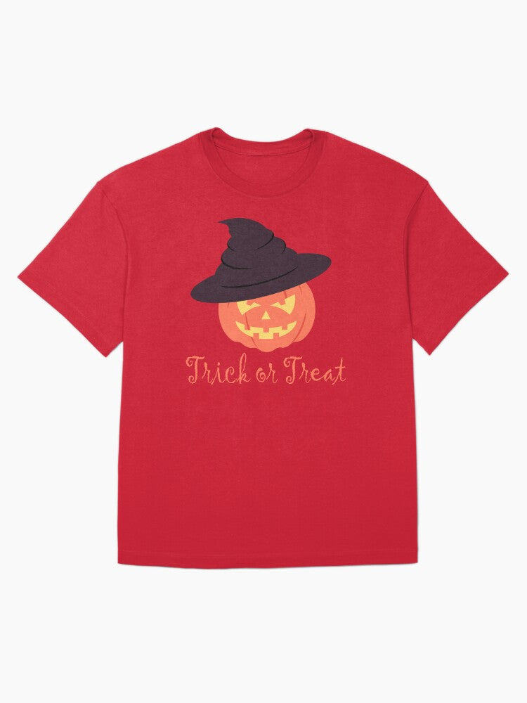 Happy Halloween Pumpkin Trick Or Treat Oversized T Shirt Clean Design