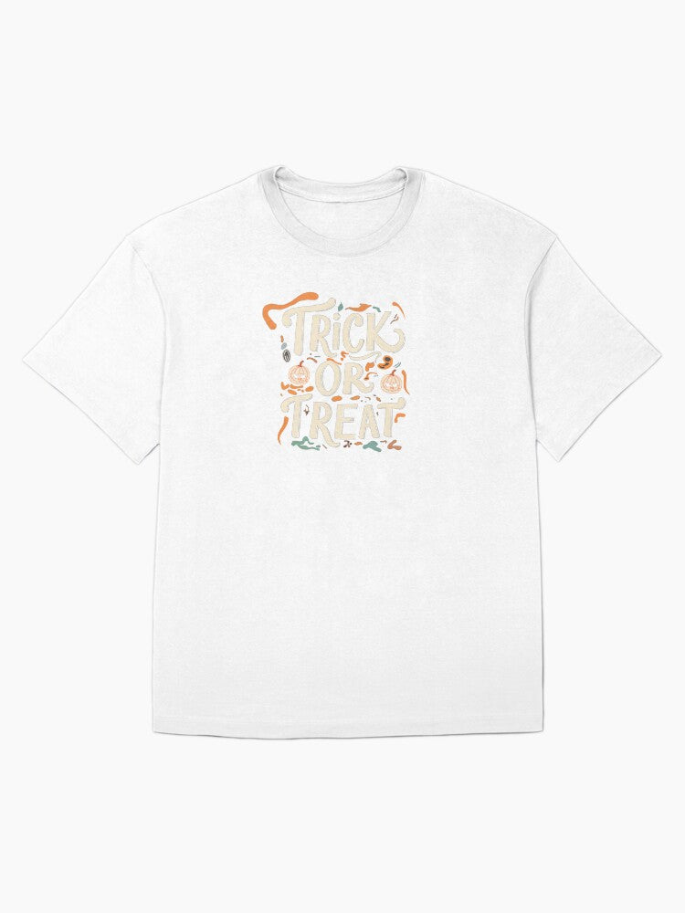 Halloween Trick Or Treat Oversized T Shirt US Trend