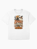 Spooky Season Halloween Vintage Design Oversized T Shirt