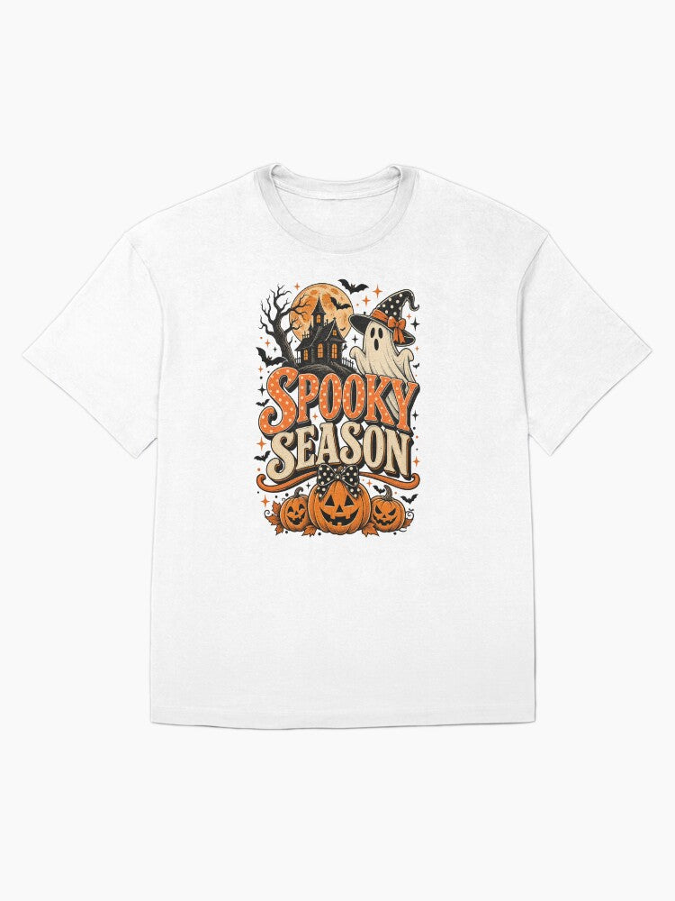 Spooky Season Halloween Vintage Design Oversized T Shirt