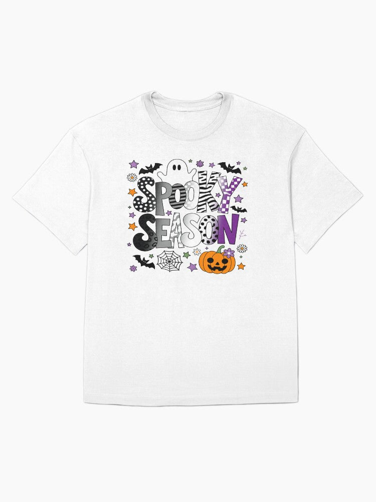 Asexual Spooky Season Halloween Oversized T Shirt