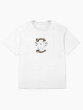 Spooky Season Ghost Halloween Fall Bat Design Oversized T Shirt