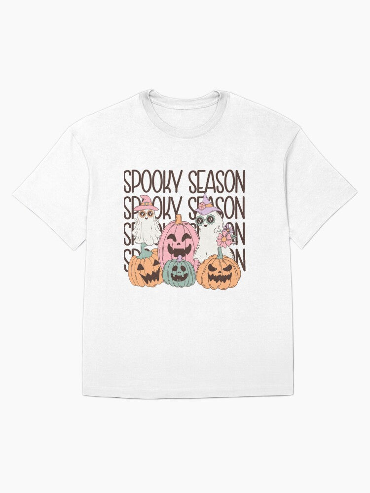 Retro Halloween Spooky Season Meme Oversized T Shirt