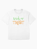 Trick Or Treat Holloween Shirt Oversized T T Shirt Premium Print