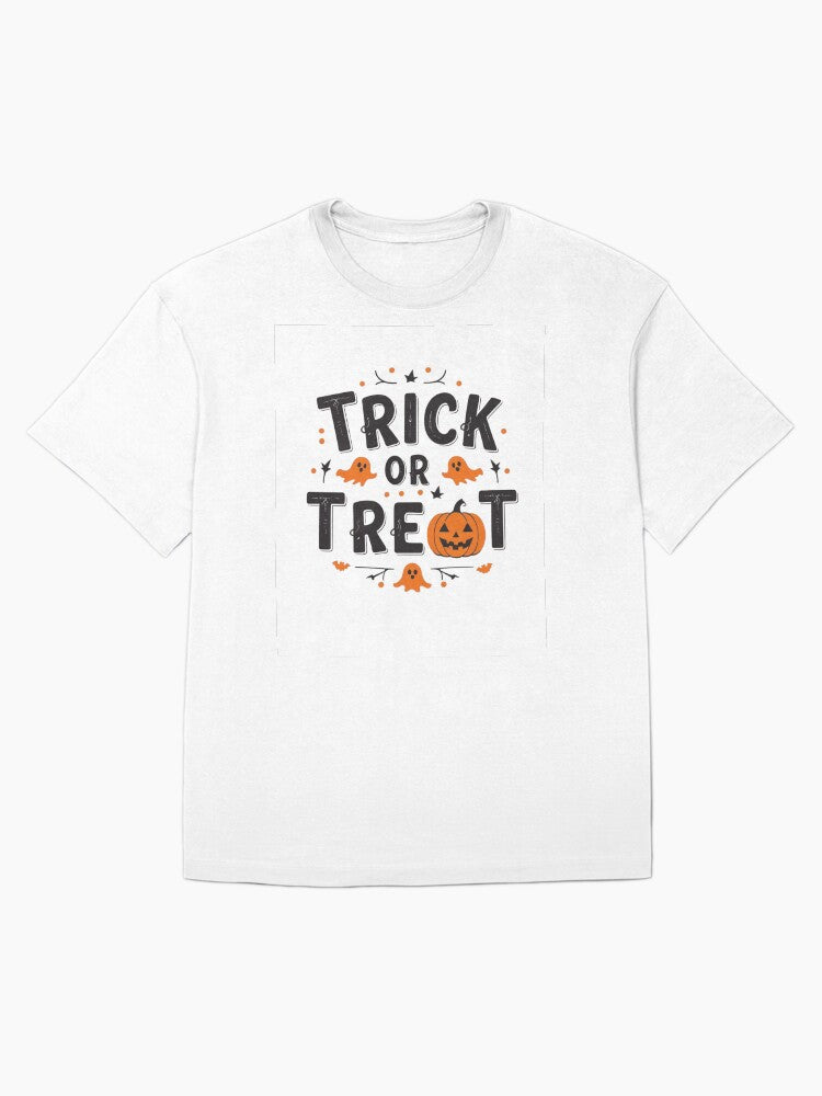Trick Or Treat Oversized T Shirt Clean Design 12