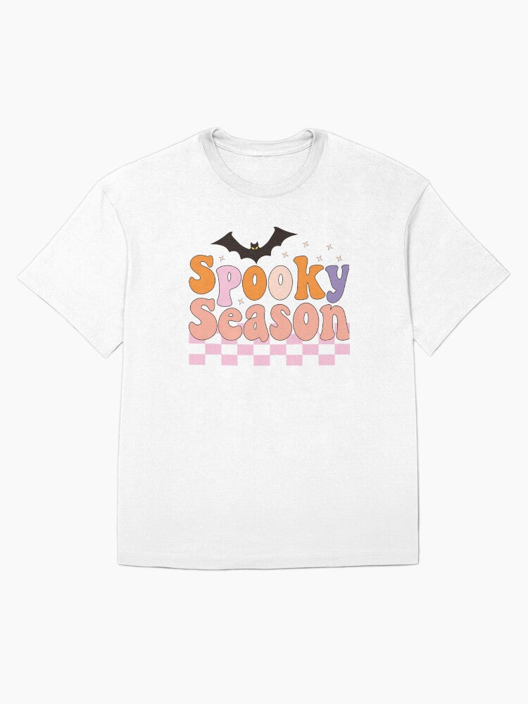 Retro Spooky Season Vintage Halloween Ghost Vibes Oversized T Shirt