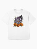 Trick Or Treat Halloween Party Oversized T Shirt Clean Design