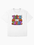 Trick Or Treat Colorful Halloween Pumpkin Design Oversized T Shirt Clean Design
