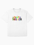 Spooky Season Spooky Pumpkin Design Oversized T Shirt